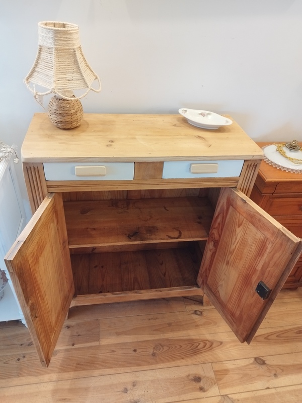 Small, low, revamped sideboard