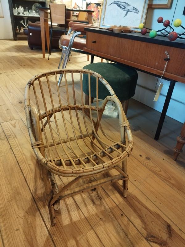 Small rattan armchair from the 70s 