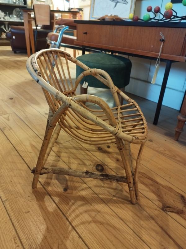 Small rattan armchair from the 70s 