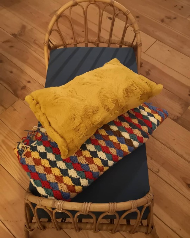 Small rattan children's bed