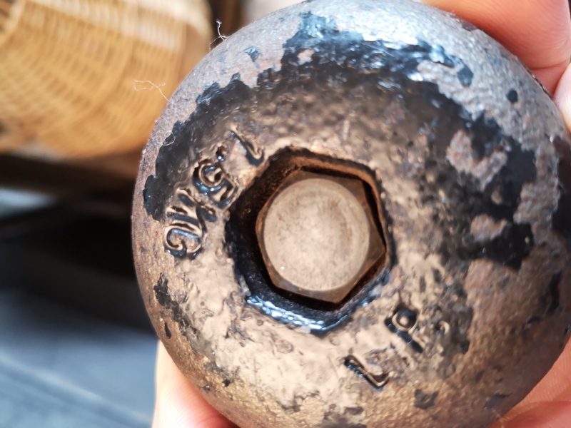 Small vintage dumbbells