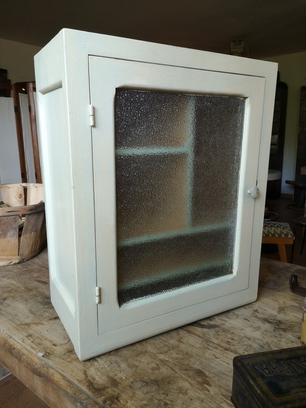 Vintage wooden medicine cabinet