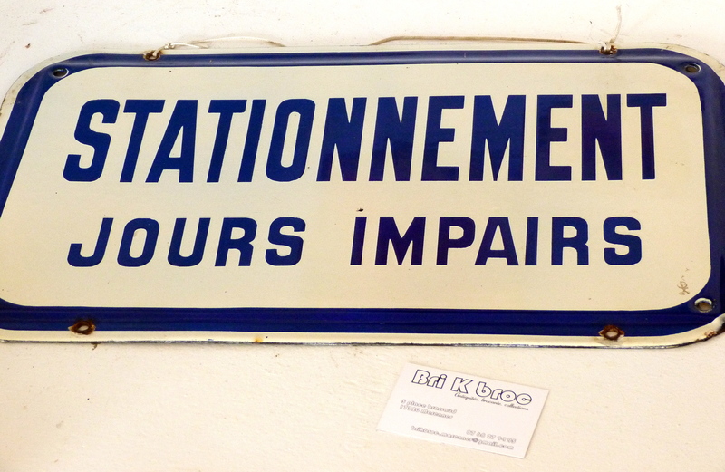 Old enamel sign