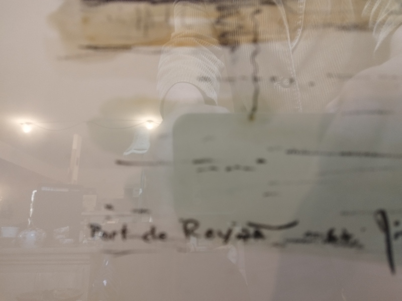 Port of Royan charcoal and watercolor 