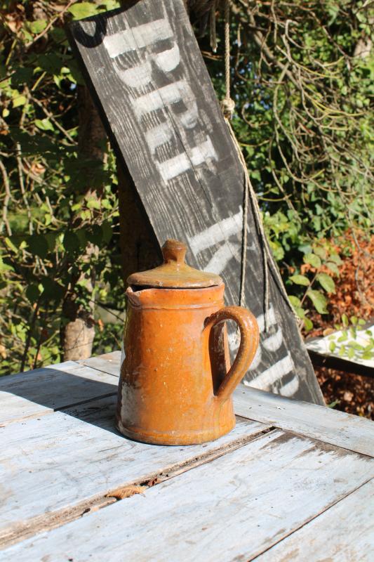 Glazed stoneware milk jug