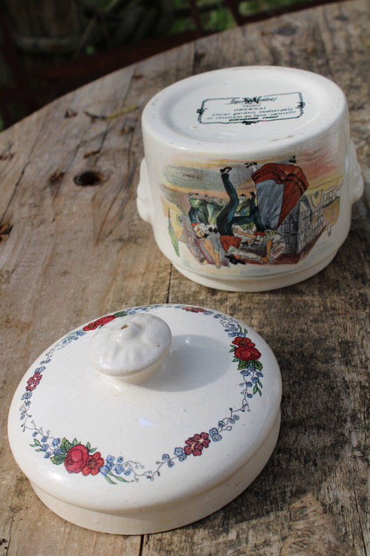 Sarreguemines earthenware pâté pot