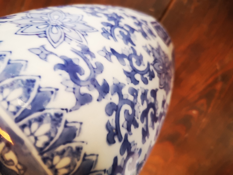 Blue apothecary pharmacy jar