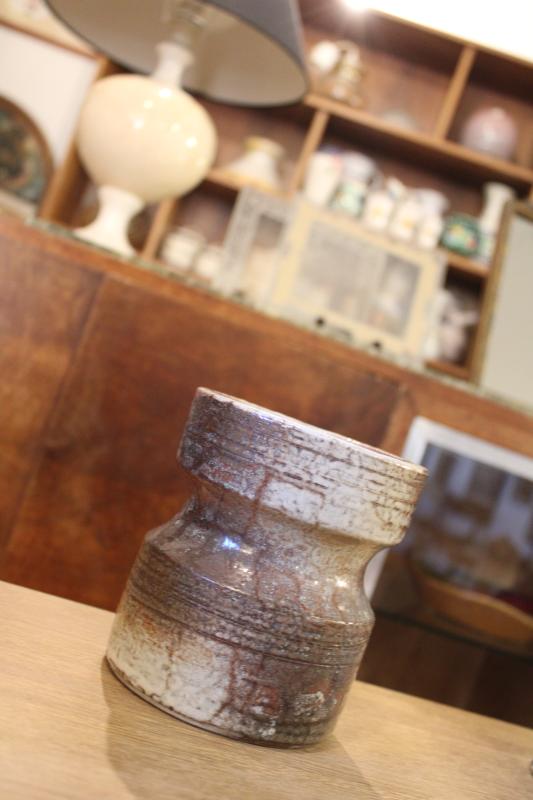 Glazed stoneware pot