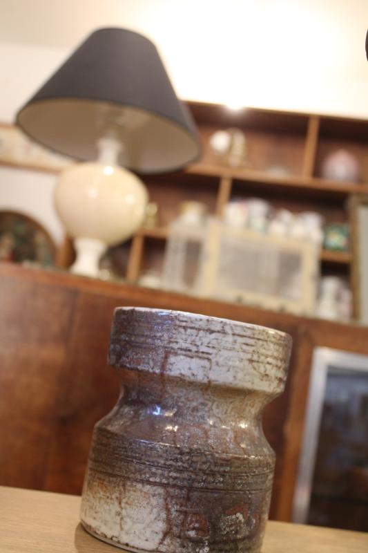 Glazed stoneware pot