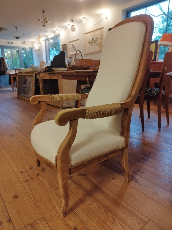 Refurbished Voltaire armchair 