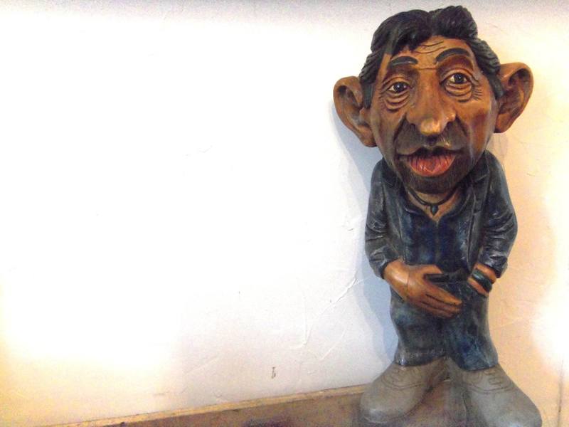 Wood sculpture Serge Gainsbourg