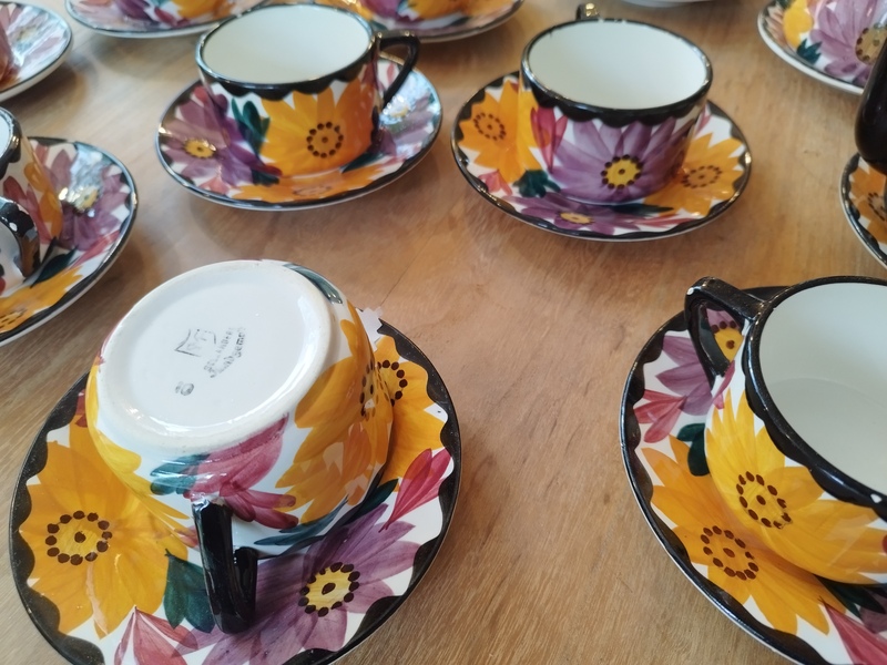 Vintage Sarreguemines tea service