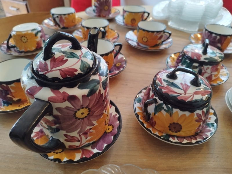 Vintage Sarreguemines tea service