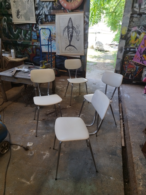 Set of 60s design chairs
