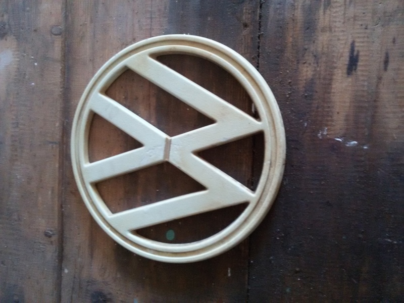 White VW Combi Bay Window logo