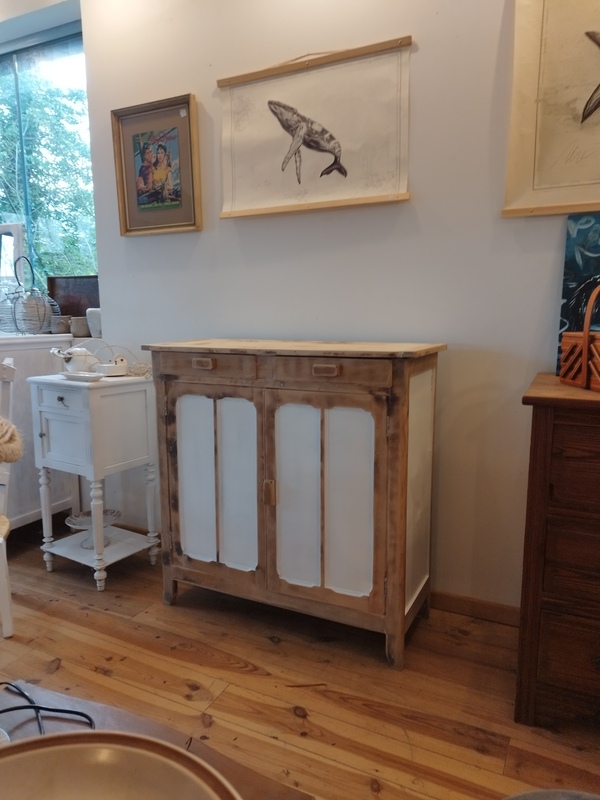Small 1950s wooden sideboard, revamped 