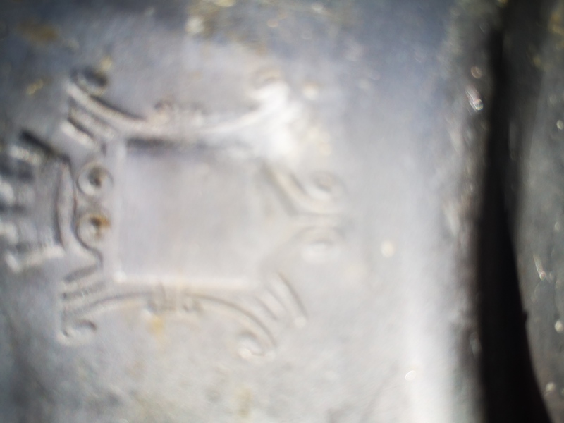 Fleur-de-lys pewter soup tureen