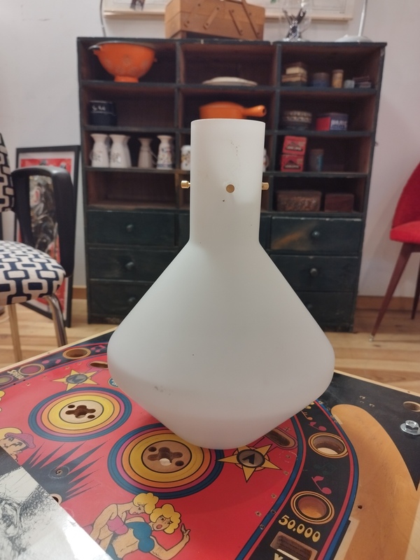 Disderot 60s opaline pendant light