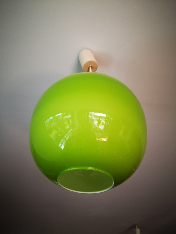 Vintage glass pendant light