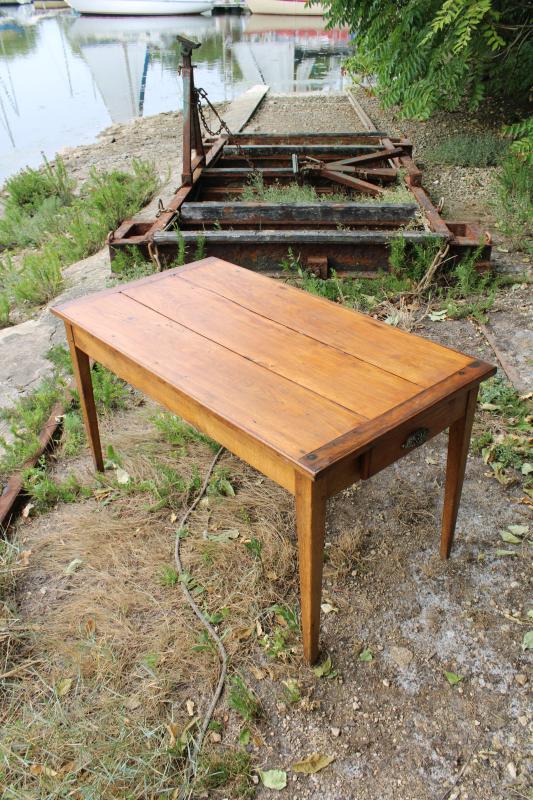 1950s light wood table