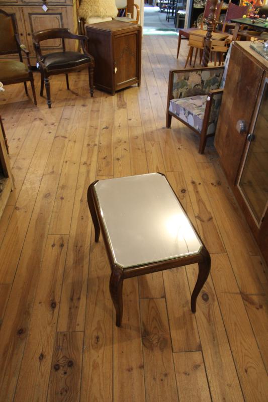 Art Deco coffee table with mirror