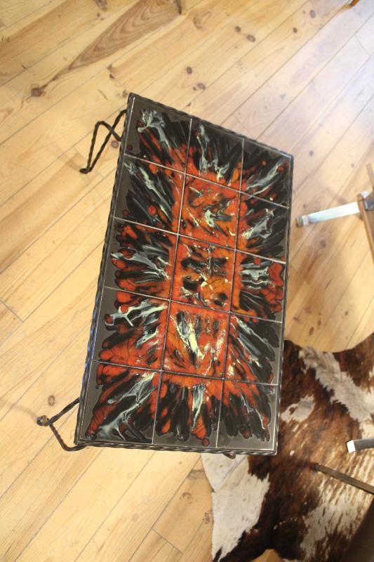 1960s ceramic coffee table 
