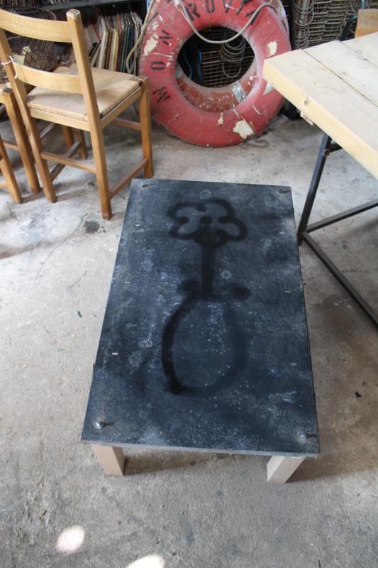industrial coffee table