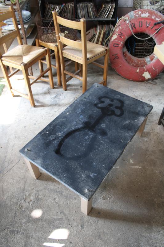 industrial coffee table
