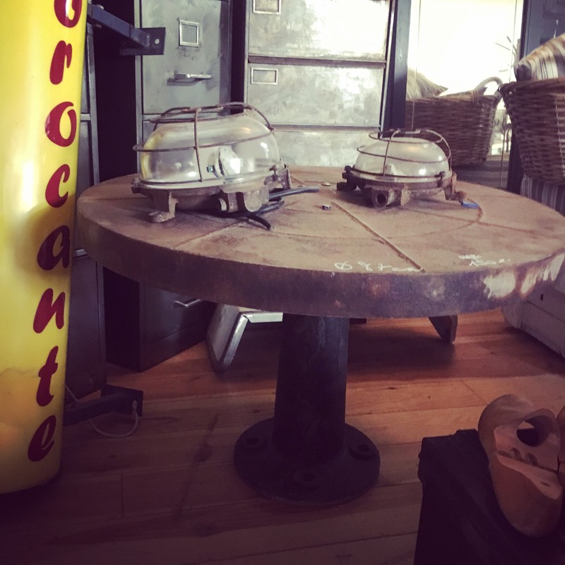 Industrial coffee table