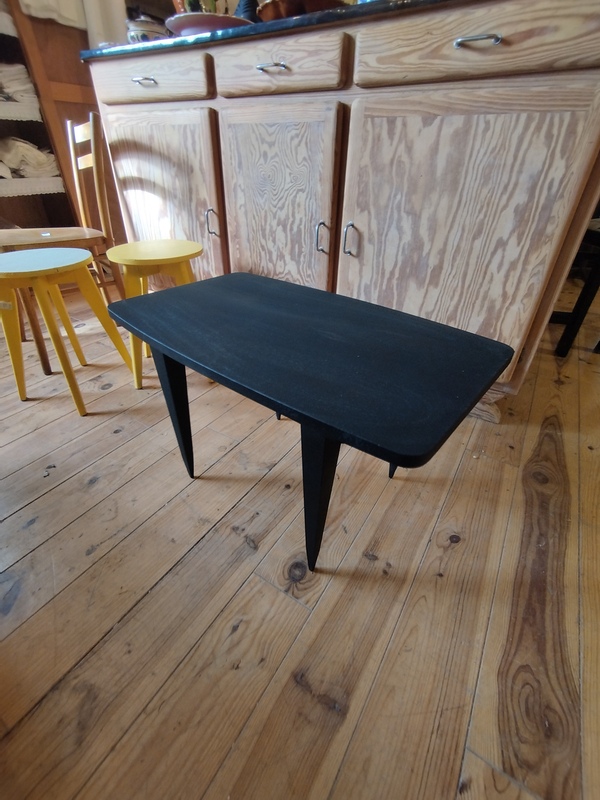 70s compass leg coffee table