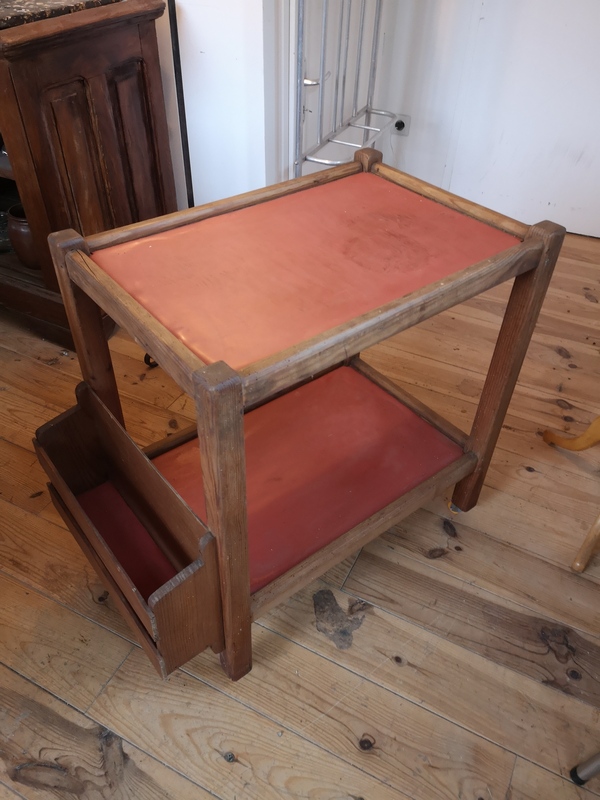 50s magazine holder coffee table