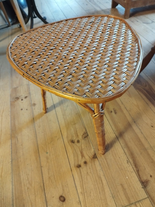 Vintage rattan coffee table