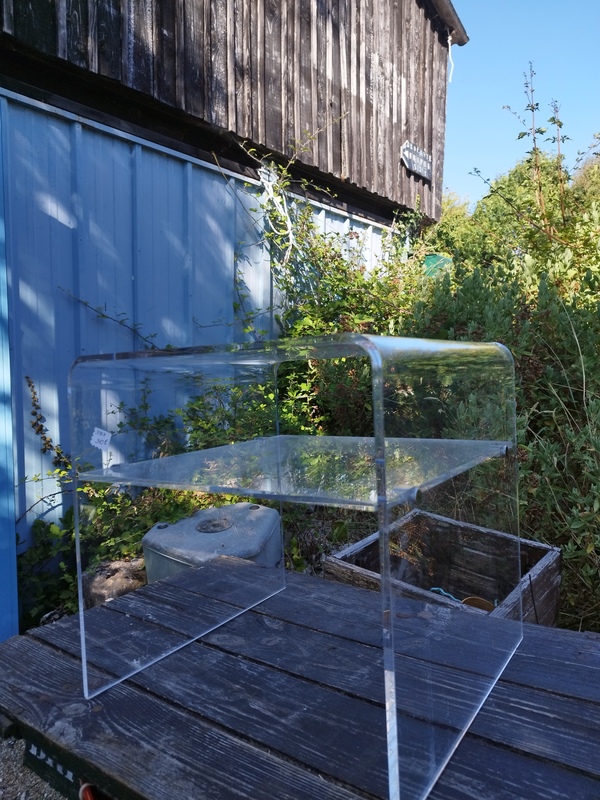 Plexiglass side table 