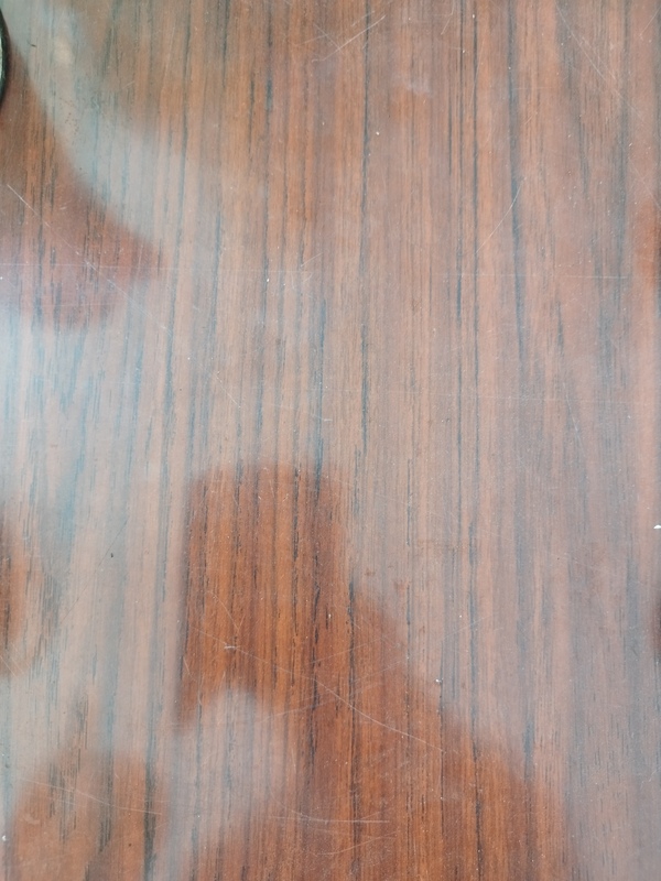 Table and four Formica chairs 