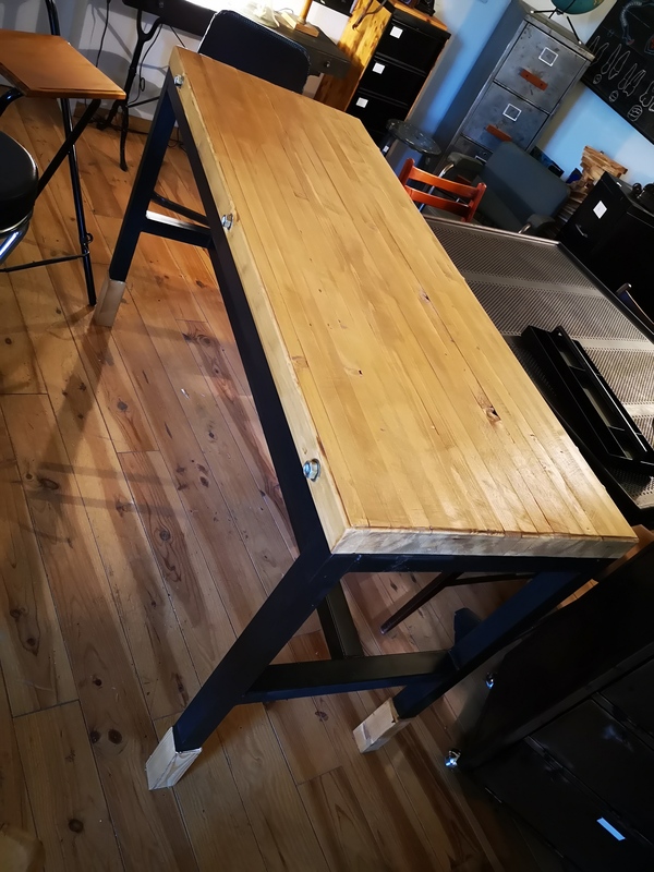 Industrial dining table