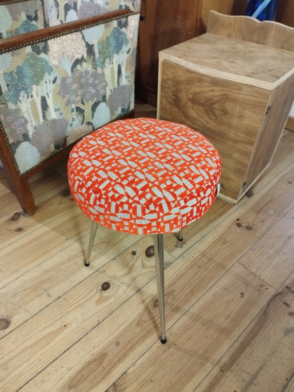 60s/70s stool with a makeover