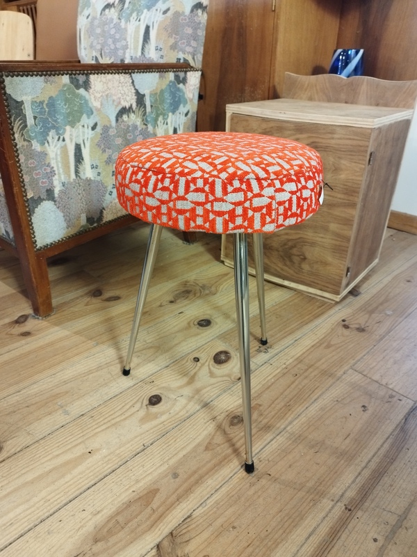 60s/70s stool with a makeover