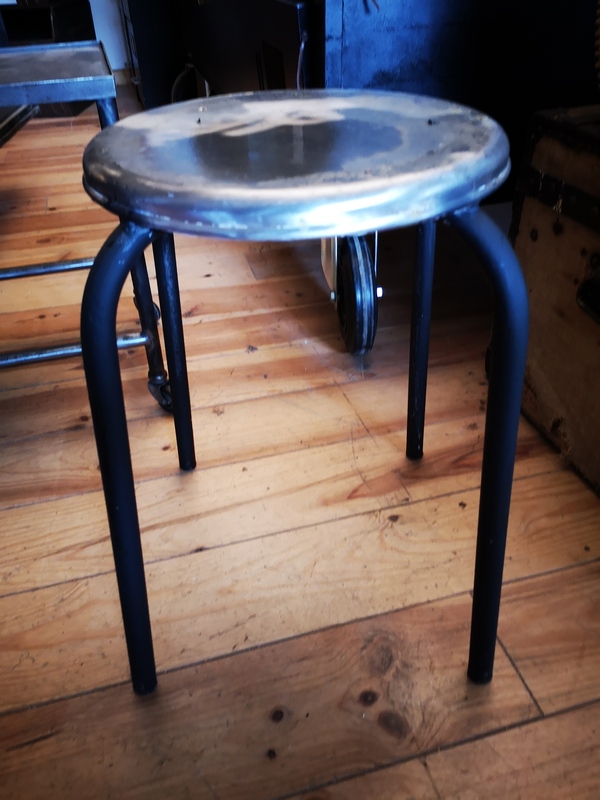 Old metal stool