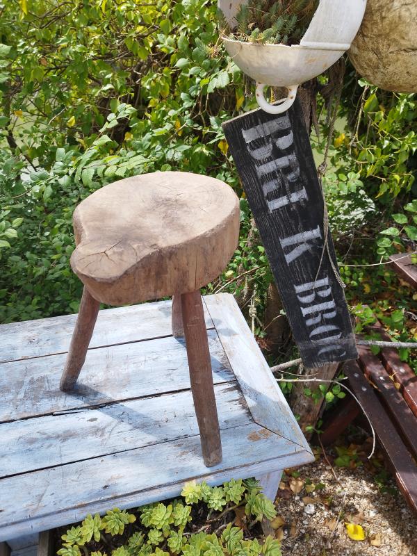 Vintage 1950s cowherd stool