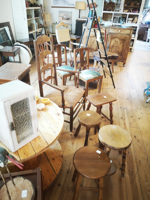 Vintage wooden stools
