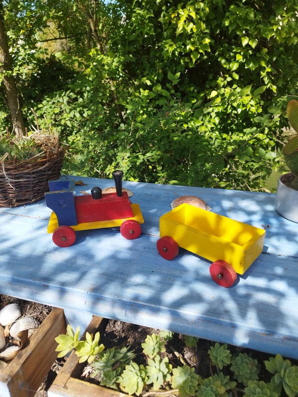 Vintage wooden train 