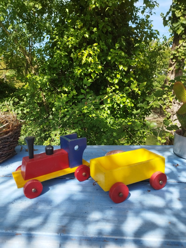 Vintage wooden train 