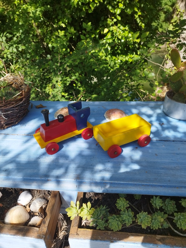 Vintage wooden train 