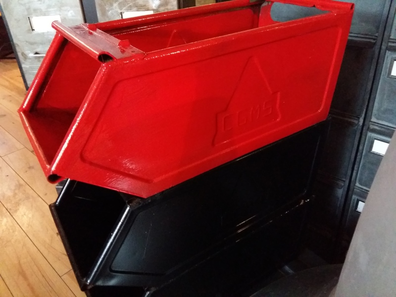 Three bins repainted