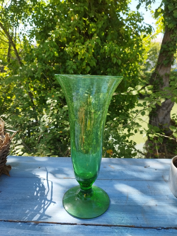Bubble glass vase by Biot