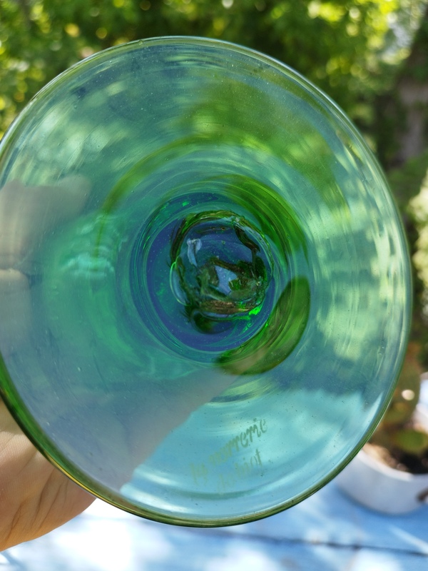 Bubble glass vase by Biot