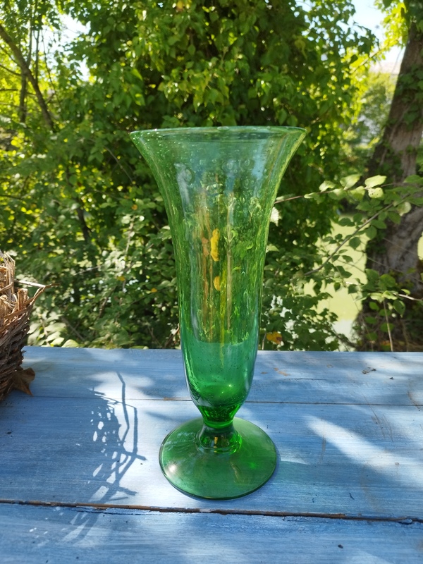 Bubble glass vase by Biot