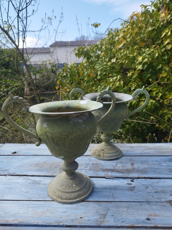 zinc sheet metal vase 