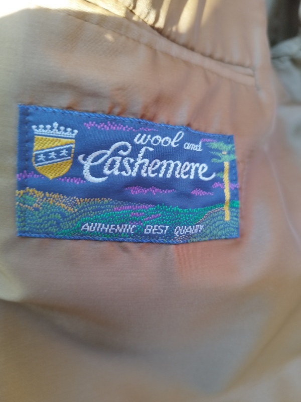 Wool and Cashmere suit jacket 