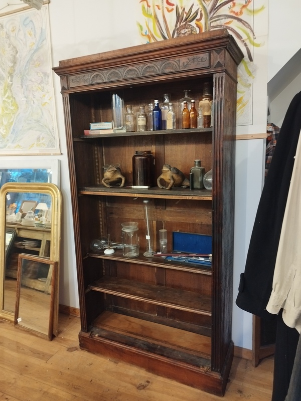 Antique bookcase display case, circa 1900
